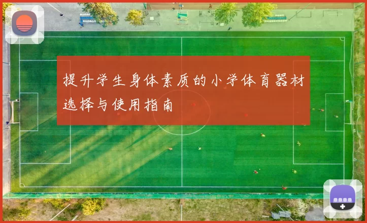 提升学生身体素质的小学体育器材选择与使用指南
