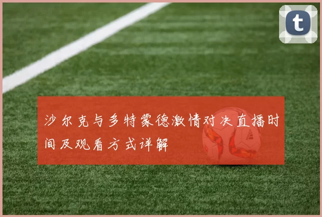 沙尔克与多特蒙德激情对决直播时间及观看方式详解